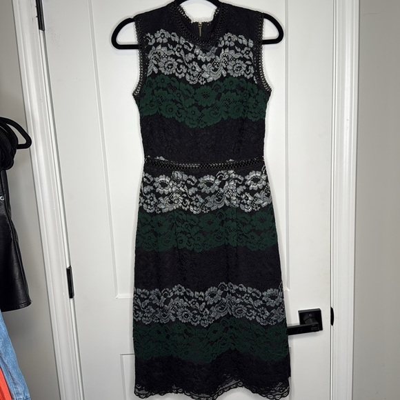 Ted Baker Inarra Colorblock Lace Dress - 2 - Picture 5 of 9